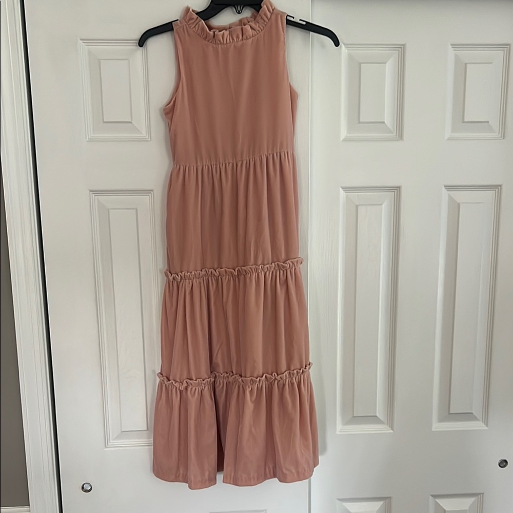 Janie and Jack Pink Tiered Ruffled Sundress